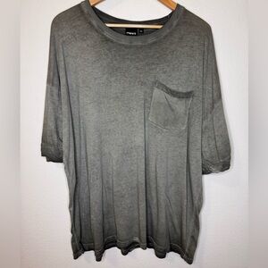 NEW Mono B Gray Faded Short Sleeve Tee